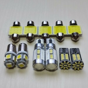 200系 ハイエース グランドキャビン 爆光！T10 LED ルームランプ ポジション ナンバー灯 11点セット ホワイト トヨタ /10/34/b9/t31