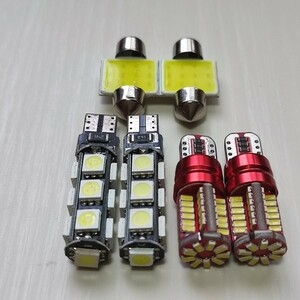 TW系 サンバーディアスワゴン 超爆光！T10 LED ルームランプ スモール バックランプ 6個セット ホワイト スバル /13/57/t31