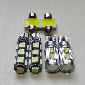 TW系 サンバーディアスワゴン 超爆光！T10 LED ルームランプ スモール バックランプ 6個セット ホワイト スバル /13/10/t31