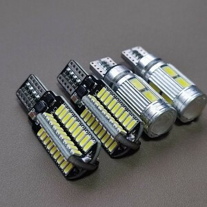 超爆光！T16 LED 45連 バックランプ2個+T10 ポジション球 車幅灯 2個 計4個セット ホワイト トヨタ 日産 ホンダ マツダ ダイハツ /72/10