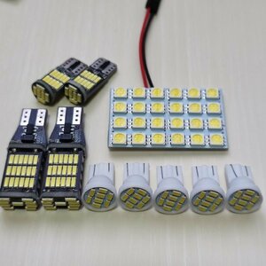 130系 ヴィッツ 後期 T10 LED ルームランプ バックランプ ポジション球 ナンバー灯 10個セット 爆光! ホワイト ダイハツ /s24/45/8/26