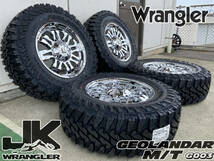 最終値下げ 美品 17インチ JK/JL ラングラー タイヤホイールセット YOKOHAMA GEOLANDAR MT G003 285/70R17 265/70R17 マッドタイヤセット_画像4