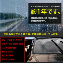 ダッジ マグナム 5.7 [2004.09‐2008.08] 550mm×550mm エアロワイパー フロントワイパー 2本_画像5