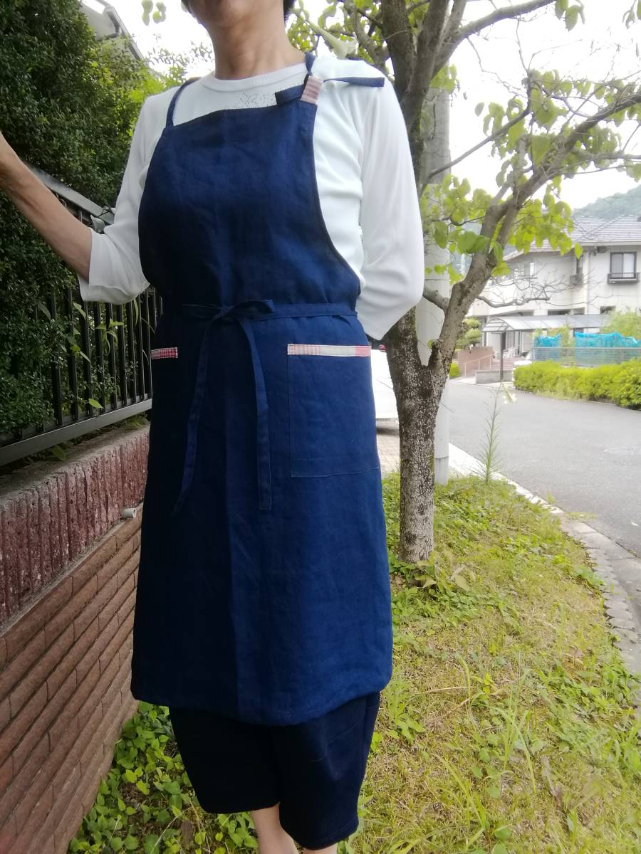 2024年最新】Yahoo!オークション -ハンドメイド リネン エプロンの中古