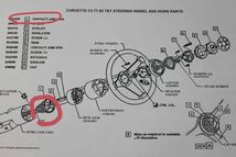 187 中古品　希少　シボレーコルベットＣ３ CHEVROLET CORVETTE　C3 純正 CONTACT ASM LWR　ステアリング　部品_画像1