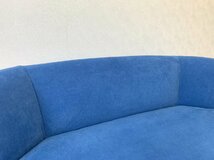 【美品】IDEE KAI SOFA イデー カイソファ 2Pソファ 16万 ターコイズブルー アームレス コンパクトソファ_画像7