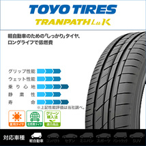 サマータイヤ ホイール 4本セット BADX エスホールド S-5V TOYO トランパス LuK 155/65R14_画像2