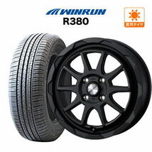 サマータイヤ ホイール 4本セット ウェッズ マッドヴァンス 06 WINRUN ウインラン R380 155/65R14_画像1