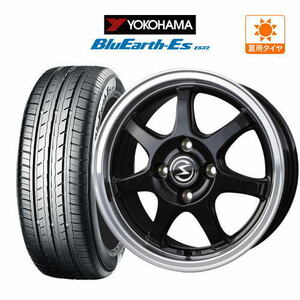 サマータイヤ ホイール 4本セット BADX エスホールド S-7S YOKOHAMA ブルーアースイーエス ES32 165/55R15