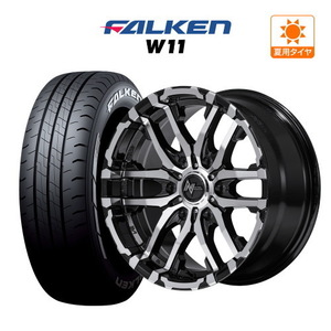 200系 ハイエース ホイール 4本セット ナイトロパワー M26 クロスファング FALKEN W11 215/65R16 キャラバン