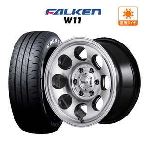 200系 ハイエース ホイール 4本セット MID ガルシア Palm8 FALKEN W11 195/80R15