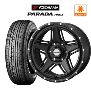 200系 ハイエース ホイール 4本セット ウェッズ マッドヴァンス 07 YOKOHAMA PARADA パラダ PA03 215/60R17