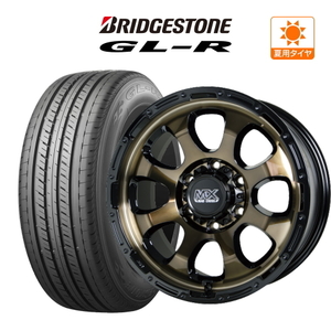 200系 ハイエース ホイール 4本セット ホットスタッフ マッドクロス グレイス BRIDGESTONE GL-R 215/60R17