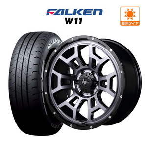 200系 ハイエース ホイール 4本セット MID ナイトロパワー H6 スラッグ FALKEN W11 215/60R17 キャラバン