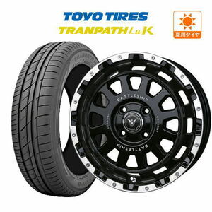 サマータイヤ ホイール 4本セット BADX ロクサーニ バトルシップ ネオ TOYO トランパス LuK 155/65R14