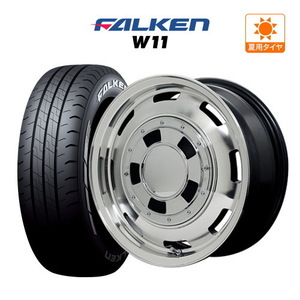 200系 ハイエース ホイール 4本セット MID ガルシア シスコ FALKEN W11 195/80R15