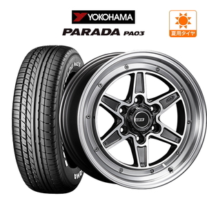 200系 ハイエース ホイール 4本セット タナベ SSR ディバイド MK-6 YOKOHAMA PARADA パラダ PA03 215/65R16