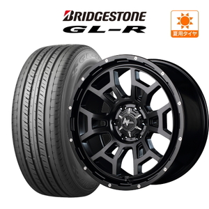 200系 ハイエース ホイール 4本セット MID ナイトロパワー H6 スラッグ BRIDGESTONE GL-R 215/65R16