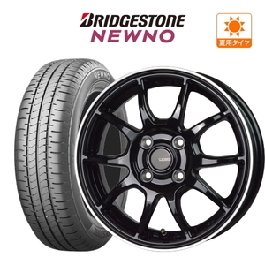 サマータイヤ ホイール 4本セット ホットスタッフ G.speed P-06 BRIDGESTONE ニューノ 155/65R13