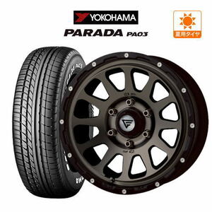 200系 ハイエース ホイール 4本セット FORCE デルタフォース オーバル YOKOHAMA PARADA パラダ PA03 215/65R16