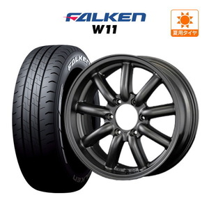 200系 ハイエース ホイール 4本セット ファブレス ヴァローネ MC-9 FALKEN W11 215/65R16