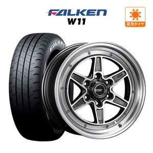 200系 ハイエース ホイール 4本セット タナベ SSR ディバイド MK-6 FALKEN W11 215/65R16