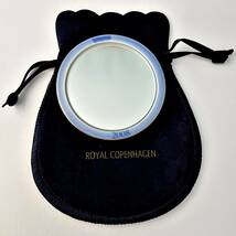 #k3 即決 ロイヤルコペンハーゲン ROYAL COPENHAGEN 2008 手鏡　ミラー 直径約6.5cm 専用袋付き_画像2