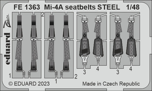 エデュアルド ズーム1/48 FE1363 Mil Mi-4A seatbelts for Trumpeter kits