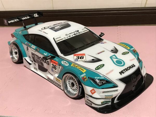 送料無料　1/10 タミヤ　レクサス RC F GT ペトロナス レーシングカー ラジコンボディ TAMIYA LEXUS PETRONAS RACING CAR