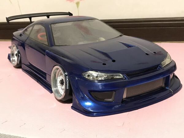 送料無料　1/10 ヨコモ　日産　シルビア S15 GPスポーツ　LED付き　ラジコンボディ　YOKOMO NISSAN SILVIA ドリフト DRIFT