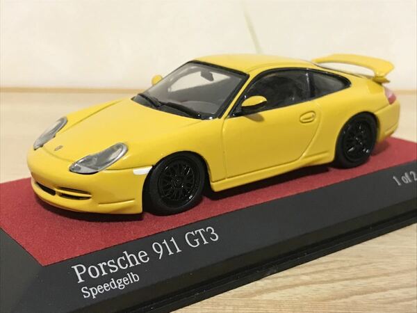 送料無料　1/43 ミニチャンプス ポルシェ 911 GT3 イエロー　カスタムミニカー 改造車 minichamps PORSCHE CUSTOM