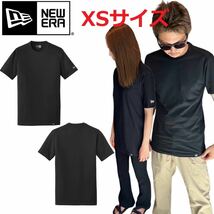 ニューエラ 半袖 Tシャツ NEA100 ロゴ ヘリテージ ブラック XSサイズ ユニセックス クルーネック NEWERA HERITAGE BLEND CREW TEE 新品_画像1