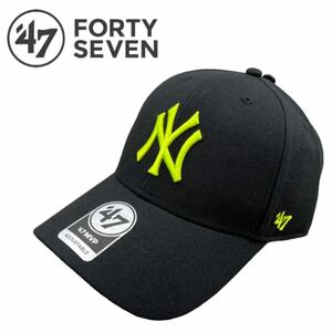 フォーティセブン ブランド キャップ MVP17WBV 帽子 ヤンキース メンズ レディース ブラック×イエロー 47BRAND YANKEES MVP 新品