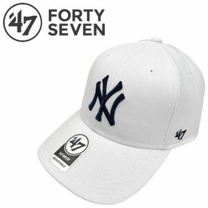 47 フォーティセブン ブランド キャップ 帽子 MVP17WBV ヤンキース ホワイト 野球帽 メンズ レディース 47BRAND YANKEES MVP 新品
