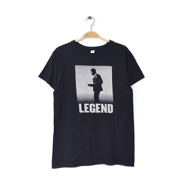 【送料無料】ジョンレジェンド Tシャツ ブラック 黒 R&B JOHN LEGEND メンズS相当 古着 @AF0001