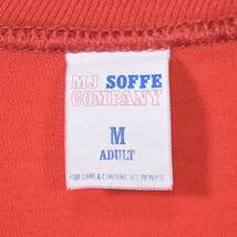 【送料無料】80s MJ SOFFE COMPANY ヴィンテージTシャツ レッド 赤 XDC 袖裾シングル サイズM 古着 @BZ0127_画像6
