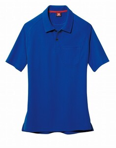 バートル 105 半袖ポロシャツ マイクロハニカムメッシュ ロイヤルブルー LLサイズ 吸汗速乾 作業服 作業着