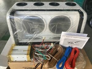  re-exhibition [ rare ] old car [ optimum ] unused [WAHROCK] subwoofer [KA311-6NS] small power amplifier [KD-2100S] full set [ manual attaching ] outer box go in [ that time thing ]