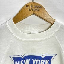 ■ 子供用 80s 80年代 ビンテージ NHL ” NEW YORK RANGERS ” レンジャーズ ロゴイラスト スウェット トレーナー ホワイト ホッケー ■_画像2
