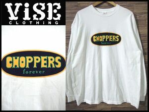 送無 V⑬ XL サイズ 新品未使用 VISE CLOTHING RED TAiL バイス クロージング レッドテイル CHOPPERS forever サークル ロゴ 長袖 Tシャツ