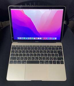 C154 ゴールド Apple MacBook Retina 12インチ M3 CPU /メモリ8GB/ SSD256GB