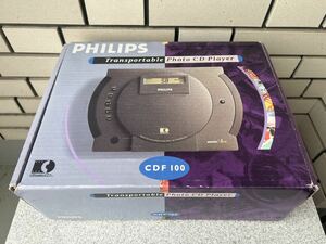 Philipsのスイングアーム式レーザーピックアップCDM-9搭載のPhilips CDF100 極美品、元箱付きです。フィリップス PowerCD アップル Apple