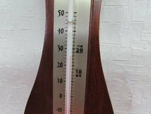 EMPEX エンペックス 晴雨計 温度計 湿度計 木製 気圧計 温湿度晴雨計 _画像4