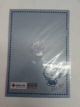 未開封 日本赤十字社 ハローキティ ナースキティ 製薬会社 ノベルティ ピンク 青 緑 クリアファイル 7枚 ボールペン 2本 おまとめセット _画像6