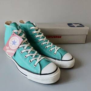 DEADSTOCK 80's Converse all Star HIpeto roll inscription US12 USA made / Vintage zipper Taylor Tiffany blue silver box dead stock 