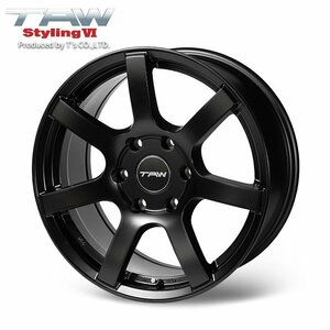 ○特価○ 200系 ハイエース ホイール TAW Styling6 マットブラック 18×8.0J +37 6H139.7 18インチ アルミホイール 4本セット