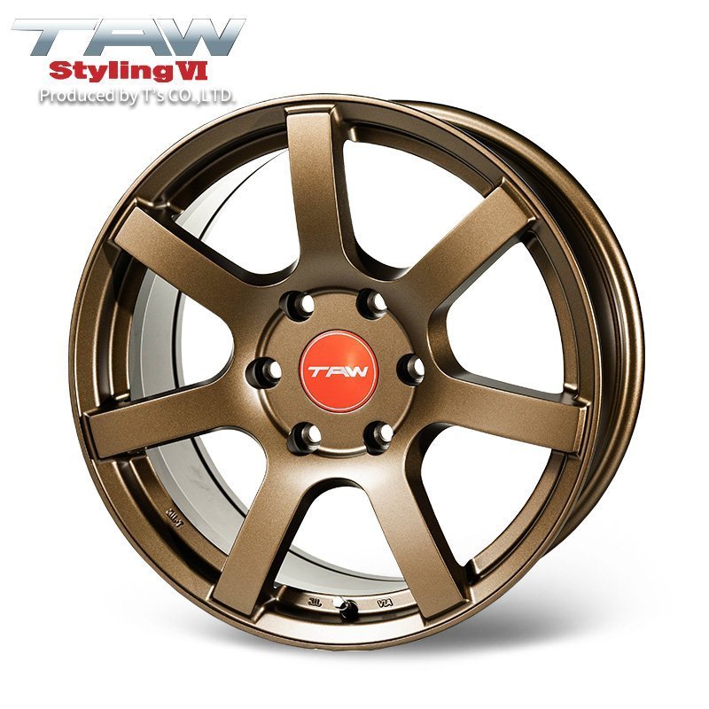 ▼特価▼ ハイエース 200系 18インチ スポーク ホイール TAW Styling6 マットブロンズ 18×8.0J +37 6H139.7 アルミホイール 4本 セット