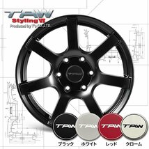 ▼特価▼ 200系 ハイエース ホイール TAW Styling6 マットブラック 18×8.0J +37 6H139.7 アルミホイール 4本セット_画像9