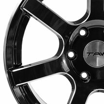 ●特価● 200系 ハイエース ホイール TAW Styling6 グロスブラック リム＆エッジマシニング 18×8.0J+37 6H139.7 アルミホイール 4本セット_画像7