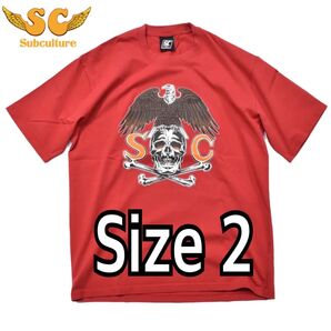SUBCULTURE サブカルチャー EAGLE SKULL T-SHIRT 2